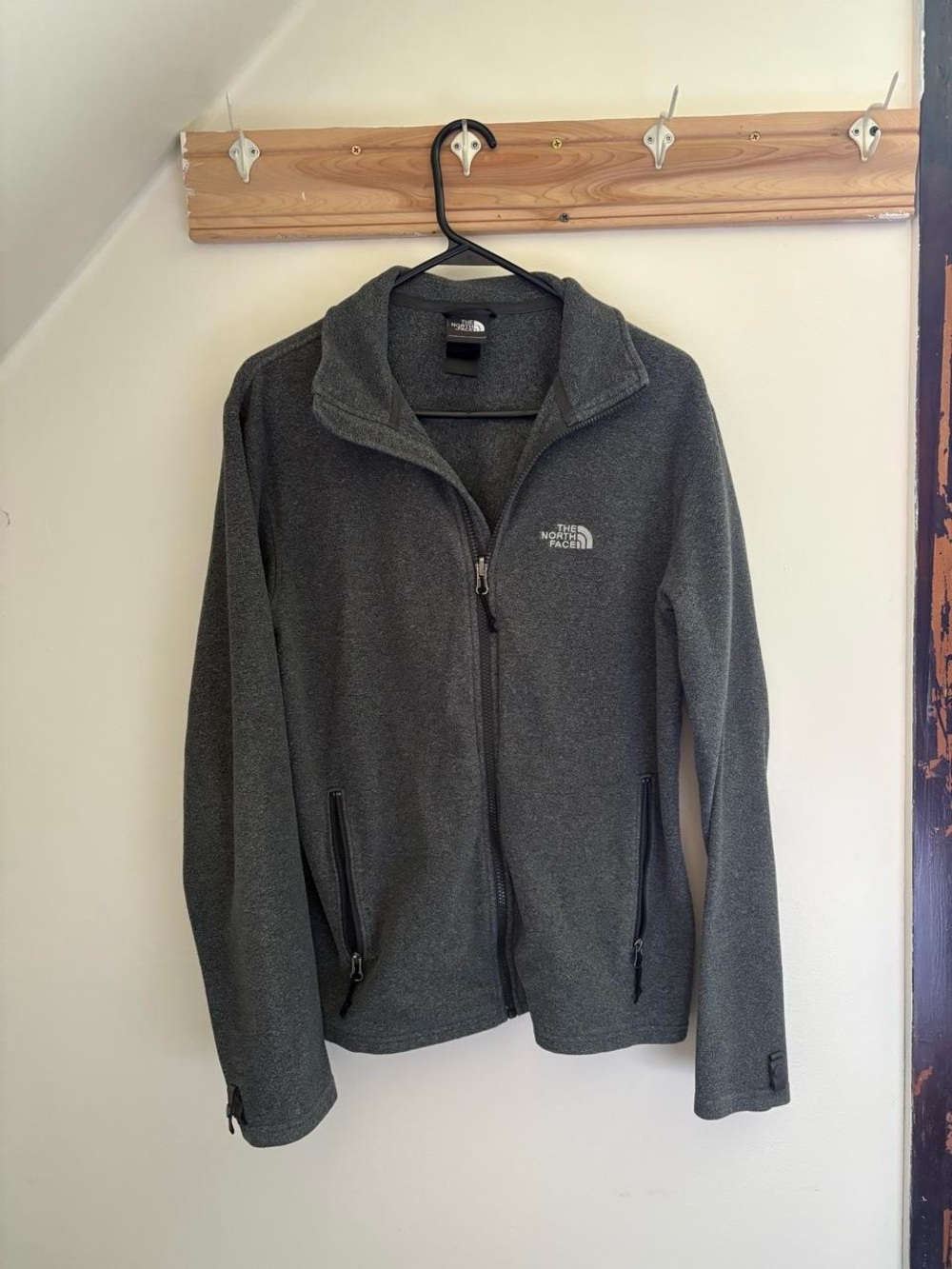 The North Face Charcoal Gray Full-Zip Performance Fleece Jacket